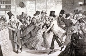 ダンシングルーム、「酔っ払いの子供」のプレート3、1848